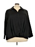 Terra & Sky 100% Polyester Black 3/4 Sleeve Blouse Size 3X - photo 1