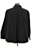 Terra & Sky 100% Polyester Black 3/4 Sleeve Blouse Size 3X - photo 2
