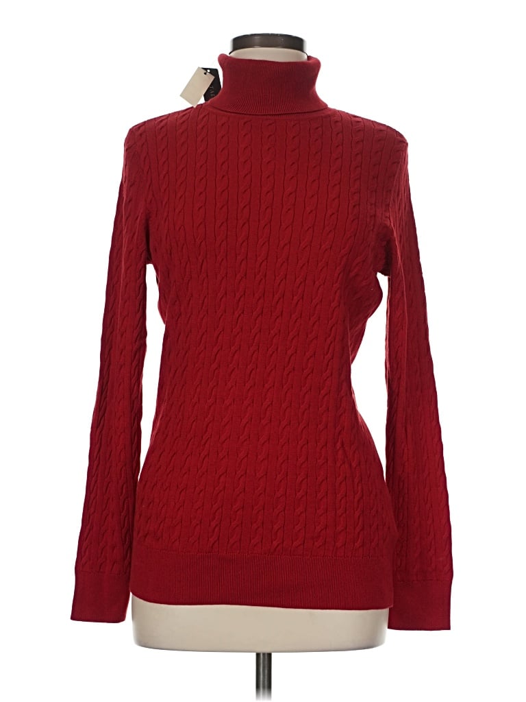 Talbots Turtleneck Sweater In Burgundy