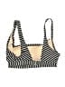 Kona Sol Stripes Black Swimsuit Top Size S - photo 2