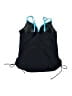 Assorted Brands Color Block Black Swimsuit Top Size L - photo 2