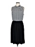 Perseption Concept Chevron-herringbone Black Casual Dress Size M - photo 1