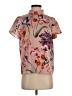 J.Crew 100% Polyester Floral Pink Short Sleeve Blouse Size S - photo 1
