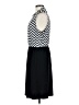 Perseption Concept Chevron-herringbone Black Casual Dress Size M - photo 5