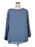 Terra & Sky 100% Polyester Blue 3/4 Sleeve Blouse Size 1X - photo 2