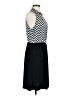 Perseption Concept Chevron-herringbone Black Casual Dress Size M - photo 4