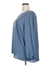 Terra & Sky 100% Polyester Blue 3/4 Sleeve Blouse Size 1X - photo 5