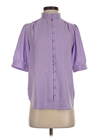 Ann Taylor Short Sleeve Blouse (view 1)