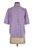 Ann Taylor 100% Polyester Purple Short Sleeve Blouse Size XS - photo 1