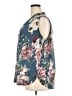 Beacon Floral Blue Sleeveless Blouse Size 3X - photo 5