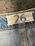 We the Free 100% Cotton Hearts Blue Jeans Size 26 waist - photo 7