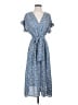 Max Studio 100% Polyester Paisley Blue Casual Dress Size XS - photo 1