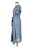 Max Studio 100% Polyester Paisley Blue Casual Dress Size XS - photo 5