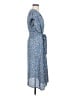 Max Studio 100% Polyester Paisley Blue Casual Dress Size XS - photo 4