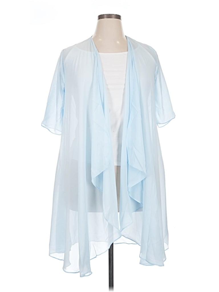 Pre-owned Unbranded Kimono In Blue