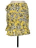 Mixit 100% Rayon Floral Yellow Casual Skirt Size 6 - photo 2