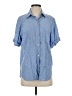 Wilfred Free Blue Short Sleeve Button-Down Shirt Size XS - photo 1