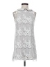 Topshop 100% Polyester Gray Casual Dress Size 2 - photo 1