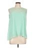 Lapis 100% Polyester Green Sleeveless Blouse Size L - photo 1