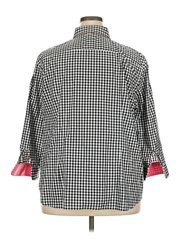 Lauren by Ralph Lauren 3/4 Sleeve Button-Down Shirt (view 2)