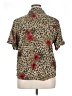 Erin London 100% Silk Animal Print Brown Blouse Size XL - photo 2
