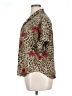 Erin London 100% Silk Animal Print Brown Blouse Size XL - photo 5