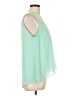Lapis 100% Polyester Green Sleeveless Blouse Size L - photo 4