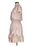 MICHAEL Michael Kors Polka Dots Tan Casual Dress Size M - photo 5