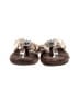 Yellow Box Brown Flip Flops Size 8 - photo 2