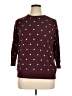 ModCloth Polka Dots Burgundy Pullover Sweater Size 1X - photo 1
