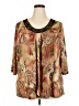 DressBarn Brown 3/4 Sleeve Blouse Size 22 - photo 1