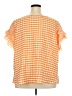 Shein Curve 100% Polyester Orange Short Sleeve Blouse Size 4X - photo 2