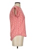 Pink Rose 100% Polyester Orange Short Sleeve Blouse Size XS - photo 4