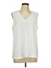 Unbranded 100% Polyester Ivory Sleeveless Blouse Size L - photo 1