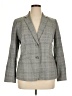 Talbots Plaid Gray Wool Blazer Size 14 - photo 1