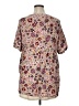 Andree by UNIT 100% Rayon Brown Short Sleeve Blouse Size 1X - photo 2