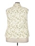 Basic Editions Ivory Sleeveless Button-Down Shirt Size 22 - photo 2