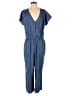 J.Crew Mercantile Solid Blue Jumpsuit Size M - photo 1