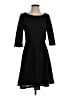 North Style 100% Polyester Chevron-herringbone Black Casual Dress Size S - photo 1