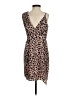 BCBGeneration 100% Recycled Polyester Animal Print Brown Cocktail Dress Size 2 - photo 2