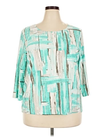JM Collection 3/4 Sleeve Blouse (view 1)