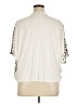 Express 100% Polyester Animal Print Ivory Short Sleeve Blouse Size XL - photo 2