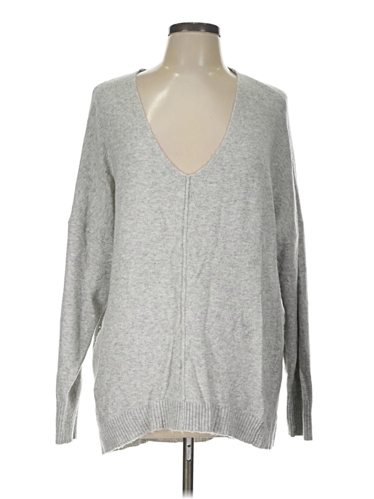 Pre-owned Express Pullover Sweater In Gray