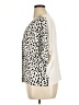 Express 100% Polyester Animal Print Ivory Short Sleeve Blouse Size XL - photo 5