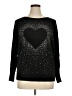 Liv Milano Hearts Black Pullover Sweater Size XL - photo 1