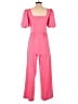 Nicole Miller Solid Pink Jumpsuit Size 8 - photo 2