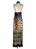 Venus Animal Print Blue Cocktail Dress Size S - photo 2