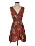 Lush Floral Brown Casual Dress Size S - photo 1