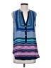 Brixon Ivy 100% Polyester Blue Sleeveless Blouse Size S - photo 1