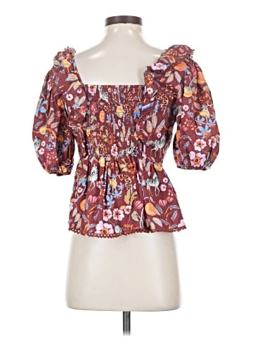 Maeve by Anthropologie 3/4 Sleeve Blouse (view 2)